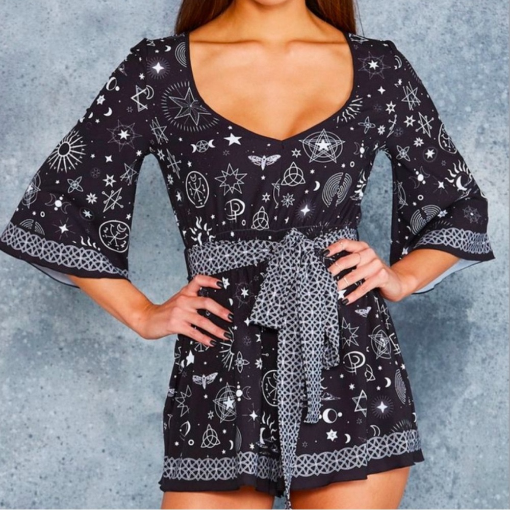 Blackmilk Put a Spell On You kimono playsuit